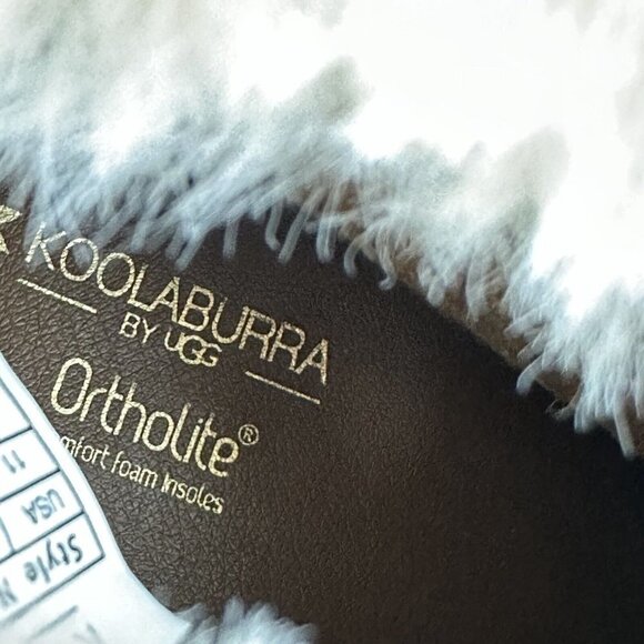 Koolaburra By Ugg Elladine Boot 11 Brown Suede Leather Ankle Bootie Wedge Womens - Picture 10 of 11